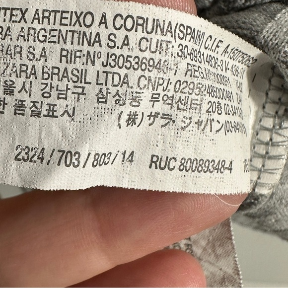 Zara Kids sz 13-14 gray crewneck sweater w/pearl detail, soft, textured - Picture 5 of 9